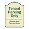 Signmission Designer Series-Tenant Parking Guests Park On Street Heavy-Gauge Aluminum, 24" x 18", TG-1824-9882 A-DES-TG-1824-9882 - alternate 1